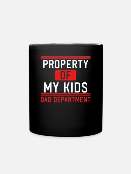 Eigentum Meiner Kinder - Tasse einfarbig - Schwarz