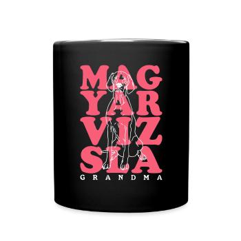 Magyar Vizsla Grandma | Dog Owner Gift - Full Colour Mug - black - Front
