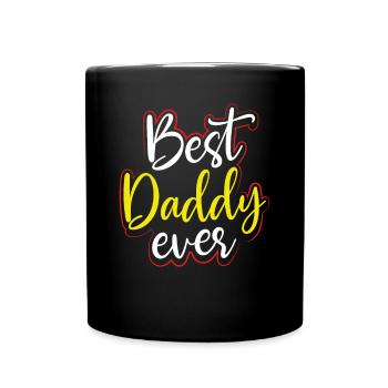 Bester Papa Aller Zeiten - Tasse einfarbig - Schwarz - Vorne