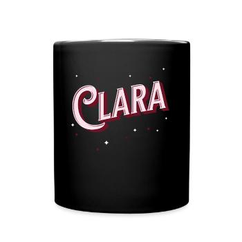 Noms Clara personnalisés - Mug uni - noir - Devant