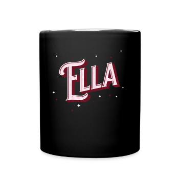 Ella name personalized - Full Colour Mug - black - Front