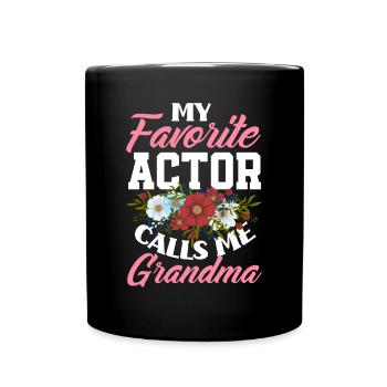 Drôle d’acteur Actrice Cadeau - Mug uni - noir - Devant