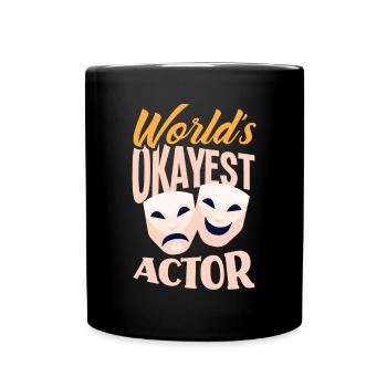 Drôle d’acteur Actrice Cadeau - Mug uni - noir - Devant