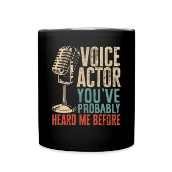 Drôle d’acteur Actrice Cadeau - Mug uni - noir - Devant