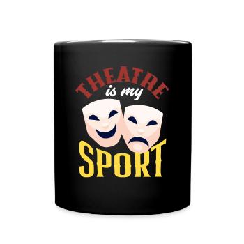 Drôle d’acteur Actrice Cadeau - Mug uni - noir - Devant