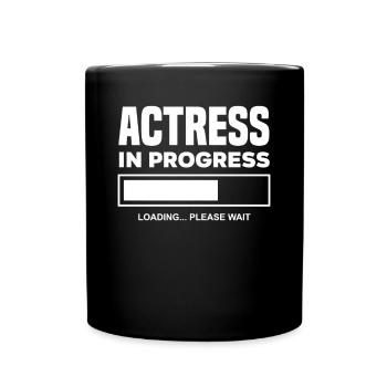 Drôle d’acteur Actrice Cadeau - Mug uni - noir - Devant