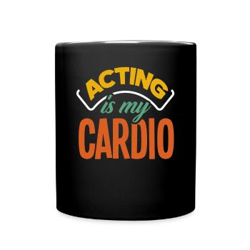 Drôle d’acteur Actrice Cadeau - Mug uni - noir - Devant