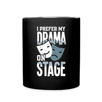 Drôle d’acteur Actrice Cadeau - Mug uni - noir - Devant