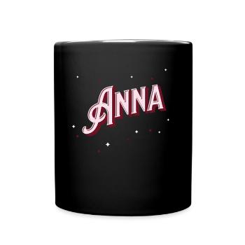 Anna names personalized - Full Colour Mug - black - Front