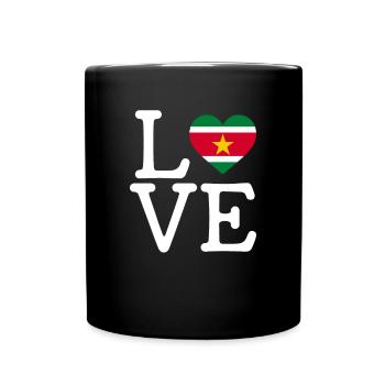 Suriname love, suriname - Tasse einfarbig - Schwarz - Vorne