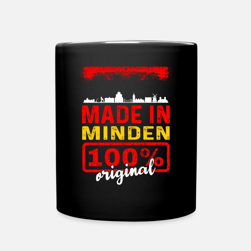 Minden Mindener Geschenk - Tasse einfarbig - Schwarz