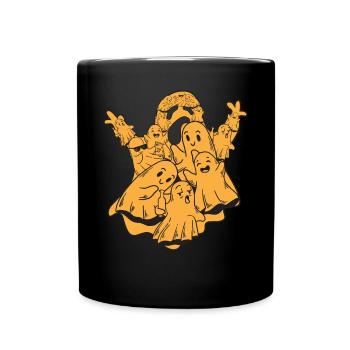 Halloween Ghost with Ghosts I Halloween Ghost - Full Colour Mug - black - Front