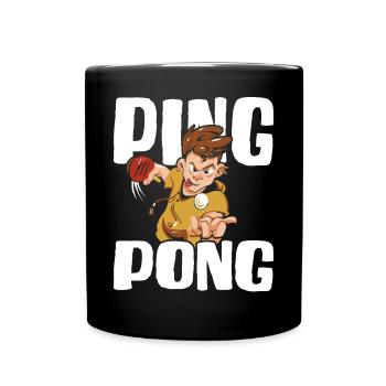 Tennis de table Ping-pong Tenue De tennis de table Joueur de tennis de table - Mug uni - noir - Devant