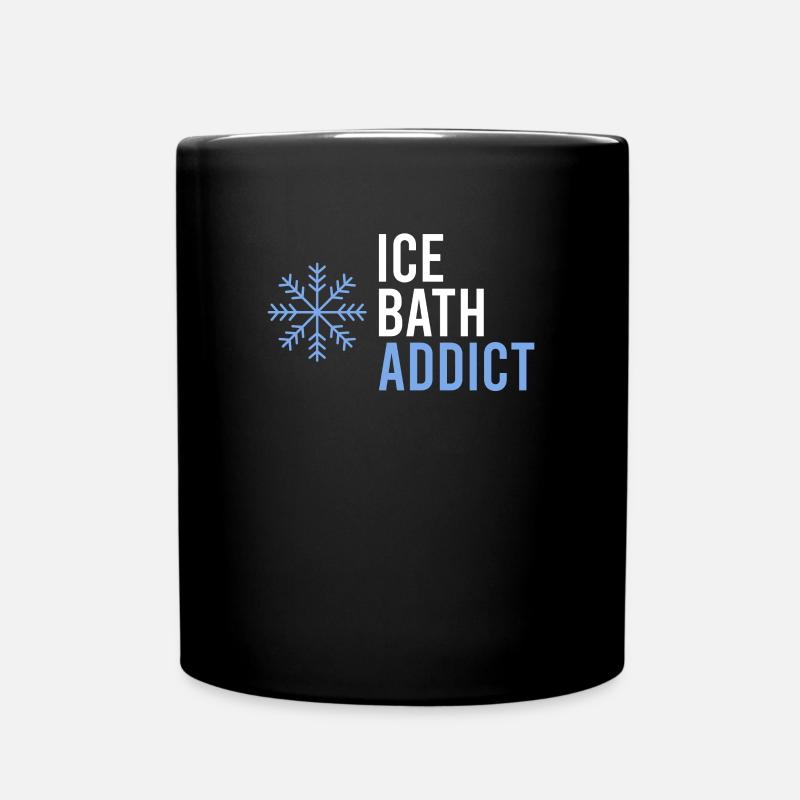 Eisbaden Gesundes Kaltes Eisschwimmen Kaltes - Tasse einfarbig - Schwarz
