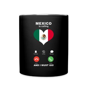 Le Mexique appelle Mexico Heart Souvenir - Mug uni - noir - Devant