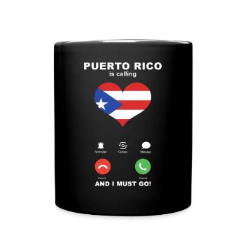 Porto Rico appelle Puerto Rico Heart Souvenir - Mug uni - noir - Devant