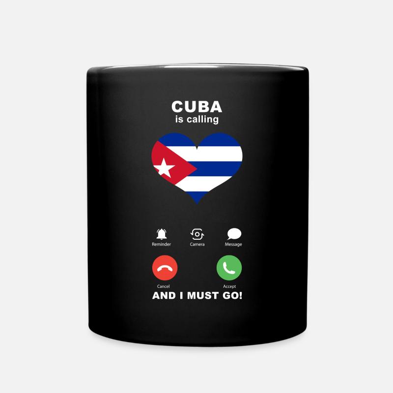 Cuba appelle Cuba Heart Souvenir - Mug uni - noir