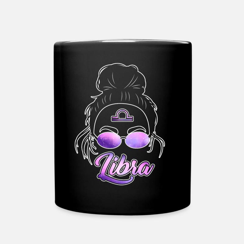 Waage Sternzeichen Geschenk Waage - Tasse einfarbig - Schwarz