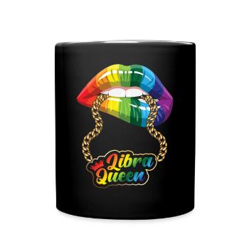 Waage Sternzeichen Geschenk Waage - Tasse einfarbig - Schwarz - Vorne