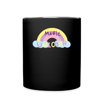 Einhorn Magic Unicorn - Full Colour Mug - black - Front