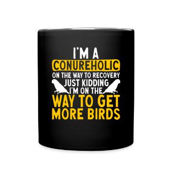 Molinasittich Parrot Bird Sun Parakeet - Full Colour Mug - black - Front