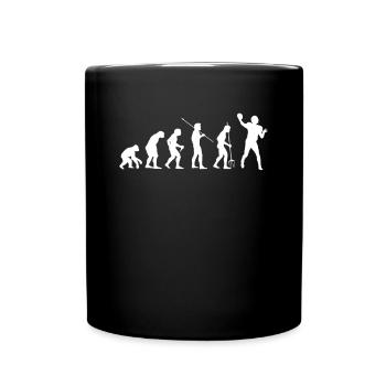Evolution Quarterback Shirt Football Gift - Full Colour Mug - black - Front