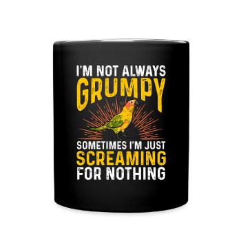 Molinasittich Parrot Bird Sun Parakeet - Full Colour Mug - black - Front