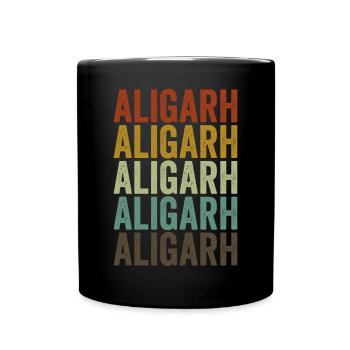 Aligarh Indien Retro Vintage - Tasse einfarbig - Schwarz - Vorne