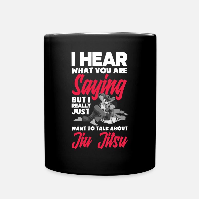 Jiu Jitsu Jiu Jitsu Jiu Jitsu - Tasse einfarbig - Schwarz