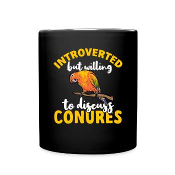 Molinasittich Parrot Bird Sun Parakeet - Full Colour Mug - black - Front