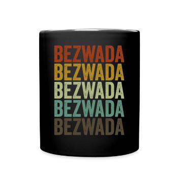 Bezwada India Rétro Vintage - Mug uni - noir - Devant