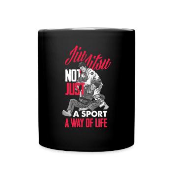 Jiu Jitsu Jiu Jitsu Jiu Jitsu - Tasse einfarbig - Schwarz - Vorne