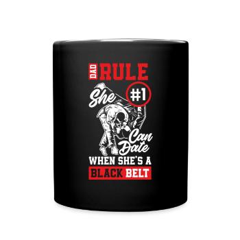 Jiu Jitsu Jiu Jitsu Jiu Jitsu - Tasse einfarbig - Schwarz - Vorne