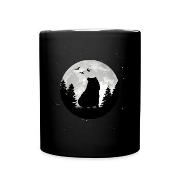 Capybara Lune Capybara - Mug uni - noir - Devant