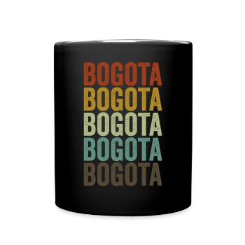 Bogota Kolumbien Retro Vintage - Tasse einfarbig - Schwarz - Vorne