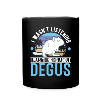 Degu Cadeau Arbuste Forêt de Rats Degu - Mug uni - noir - Devant