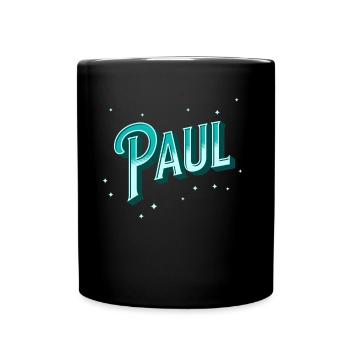 Nom de Paul personnalisé - Mug uni - noir - Devant
