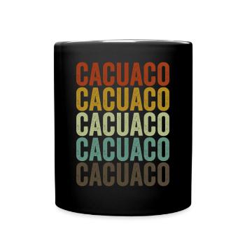 Cacuaco Angola Retro Vintage - Full Colour Mug - black - Front