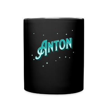 Anton name personalized - Full Colour Mug - black - Front