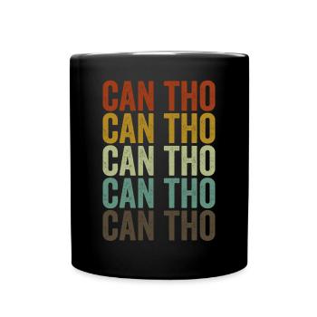 Can Tho Vietnam Rétro Vintage - Mug uni - noir - Devant