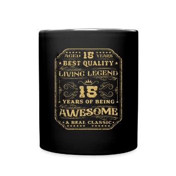 14 birthday 14 years man 14 years legendary 14 - Full Colour Mug - black - Front