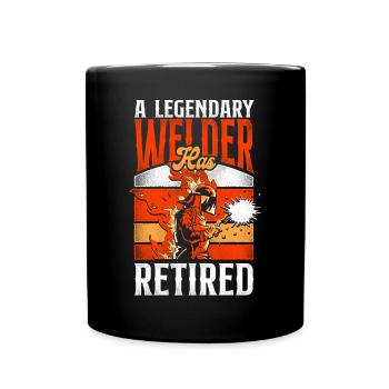 Soudage Soudeur Retraite Vintage - Mug uni - noir - Devant