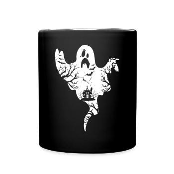Halloween Ghost Halloween I Funny Halloween Ghost - Full Colour Mug - black - Front