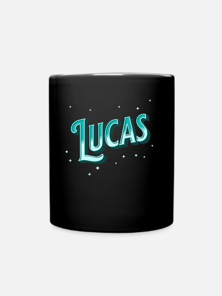 Le nom de Lucas personnalisé - Mug uni - noir
