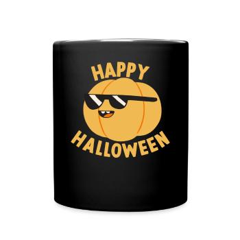 Funny Halloween Pumpkin I Happy Halloween Pumpkin - Full Colour Mug - black - Front