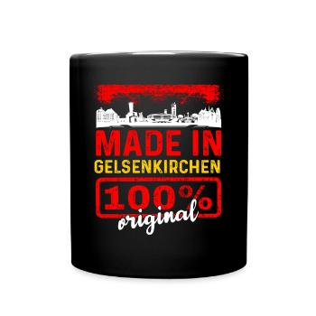 Halle - Tasse einfarbig - Schwarz - Vorne