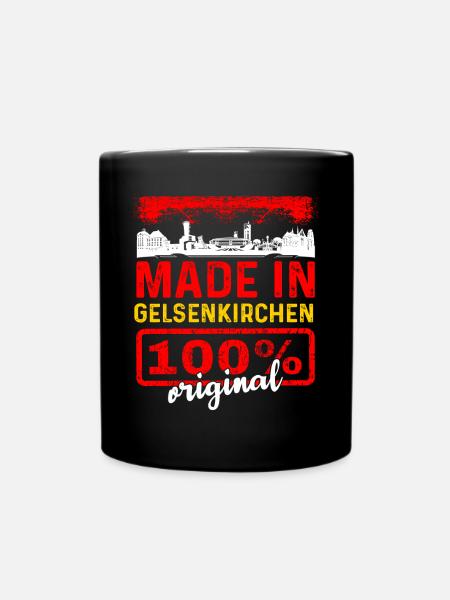 Halle - Tasse einfarbig - Schwarz
