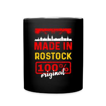 Rostock - Tasse einfarbig - Schwarz - Vorne