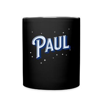 Paul name personalized - Full Colour Mug - black - Front
