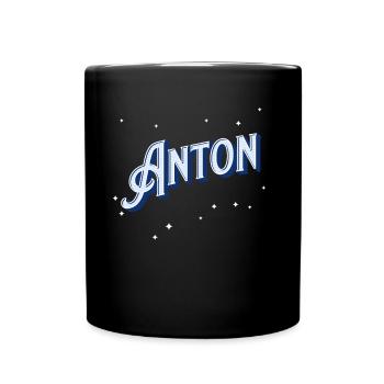 Anton name personalized - Full Colour Mug - black - Front